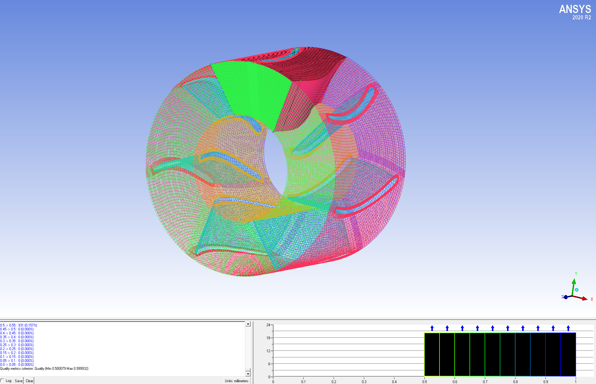 轴流泵导叶结构化网格划分教程